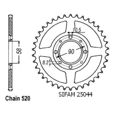 Rozeta pro Honda 25044CZ30